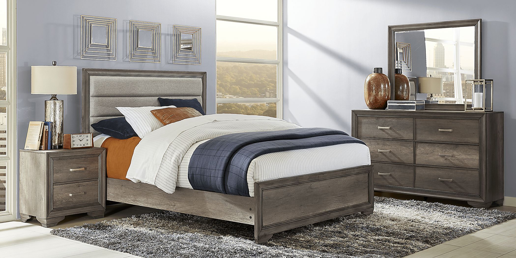 Marlow 5 Pc Gray Queen Bedroom Set - Rooms To Go