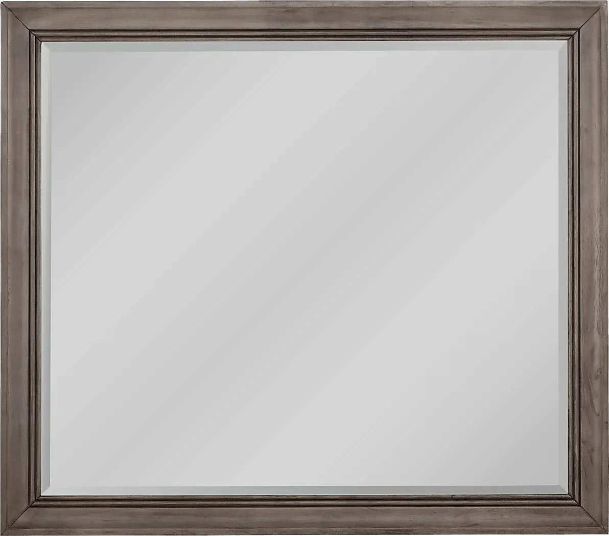 Marlow 5 Pc Gray King Bedroom Set With Dresser, Mirror, 3 Pc King Panel