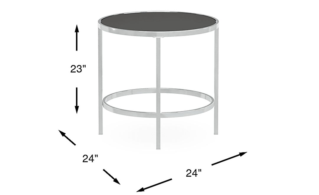 Marlow Heights Black End Table