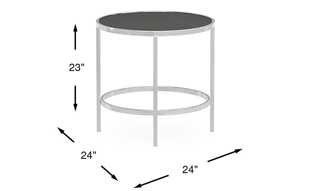 Marlow Heights Black End Table