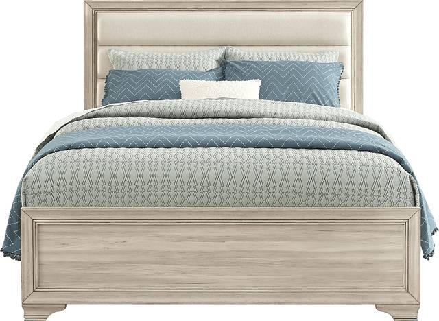Marlow Natural 3 Pc Queen Panel Bed - Thumbnail - Image 1