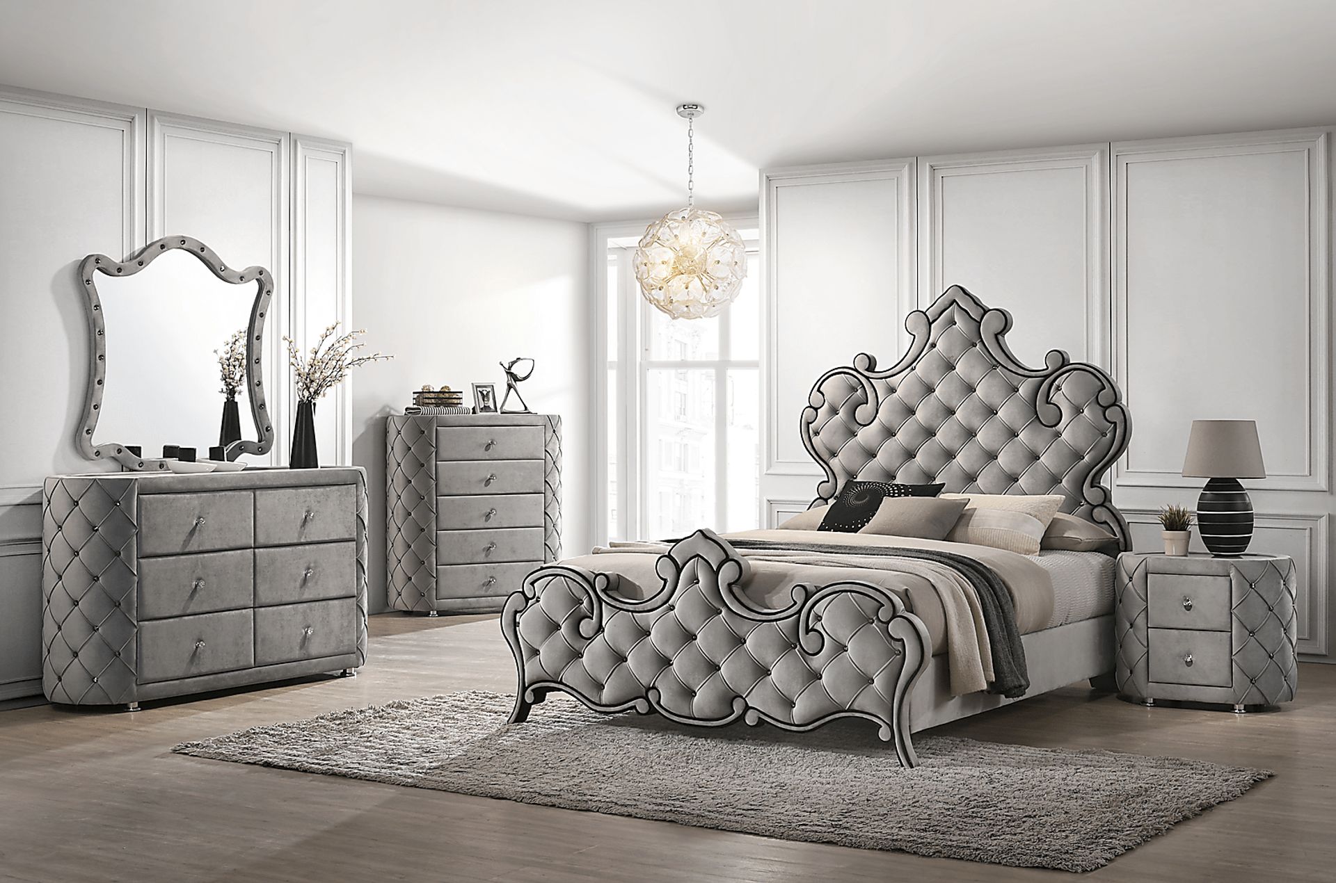 Marmande Gray Nightstand - Image 2