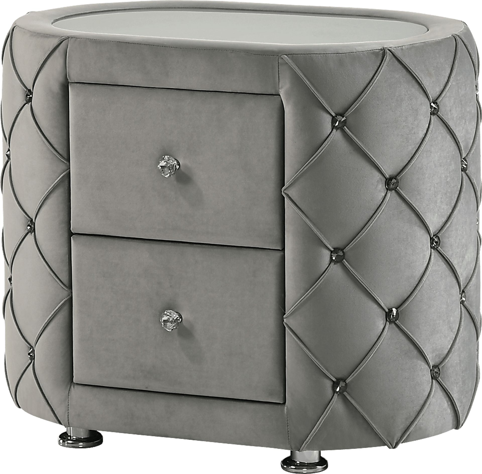 Marmande Gray Nightstand - Image 1