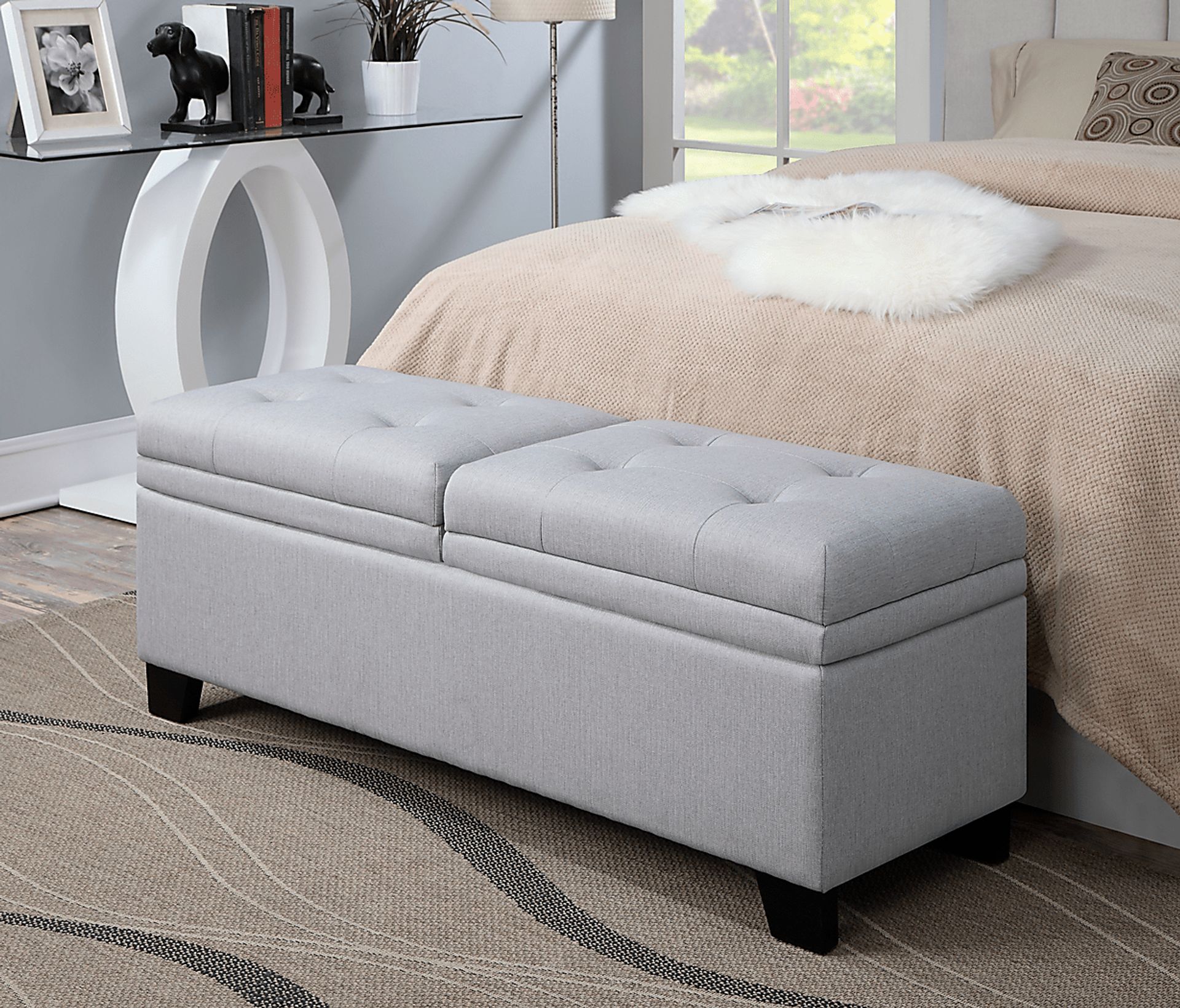 Marmor Gray Storage Bench - Image 6