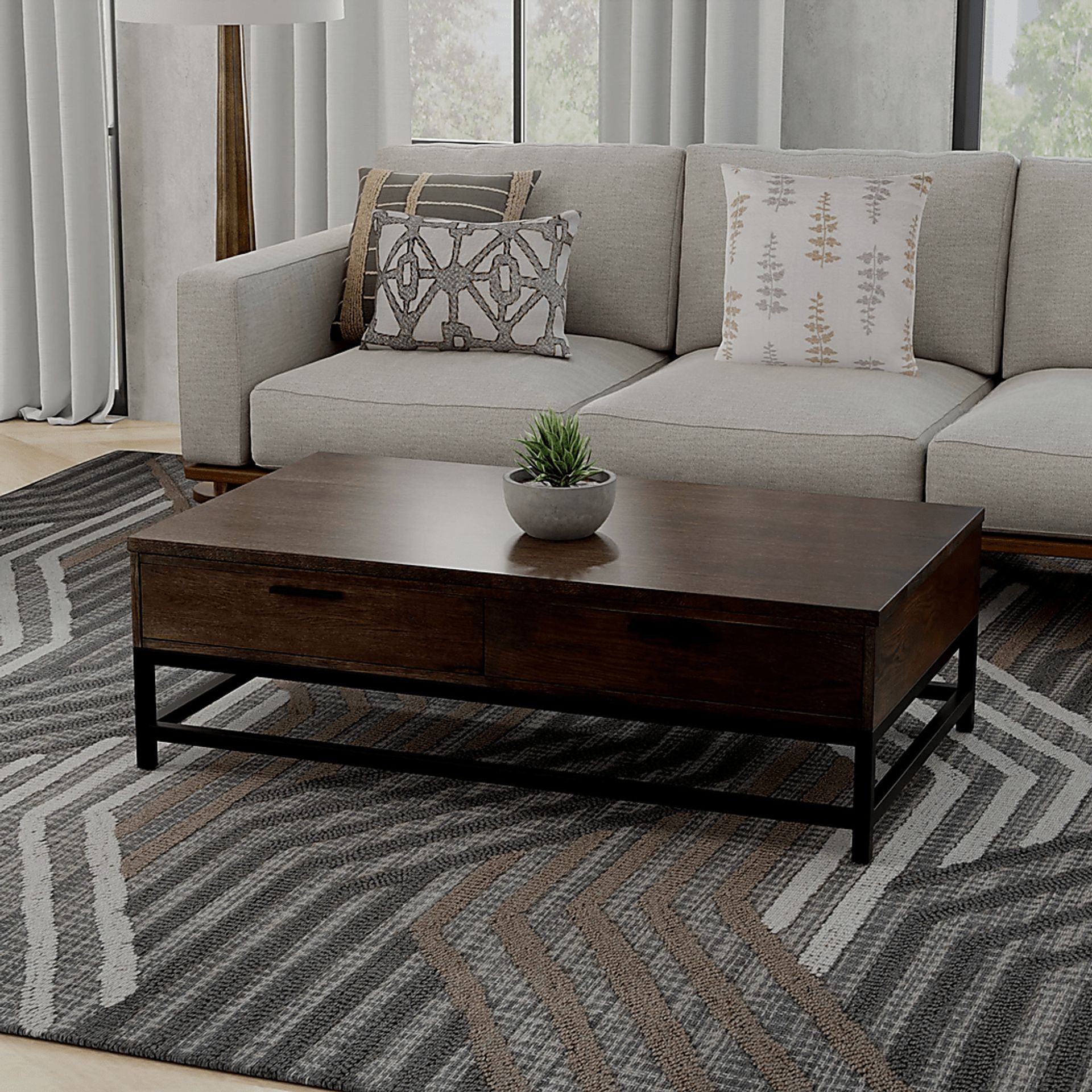 Marna Gray 5' x 7'6 Rug - Image 2