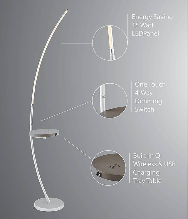 Marona Silver Floor Lamp - Thumbnail - Image 6
