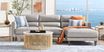 Marotta Leather 2 Pc Right Arm Chaise Sectional