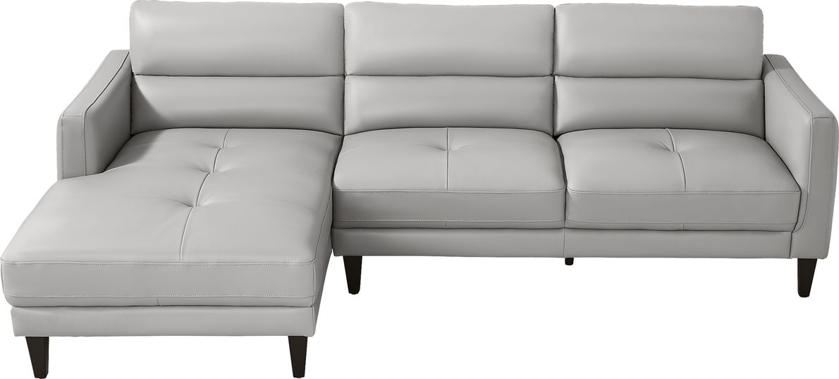 Marotta Leather 2 Pc Left Arm Chaise Sectional