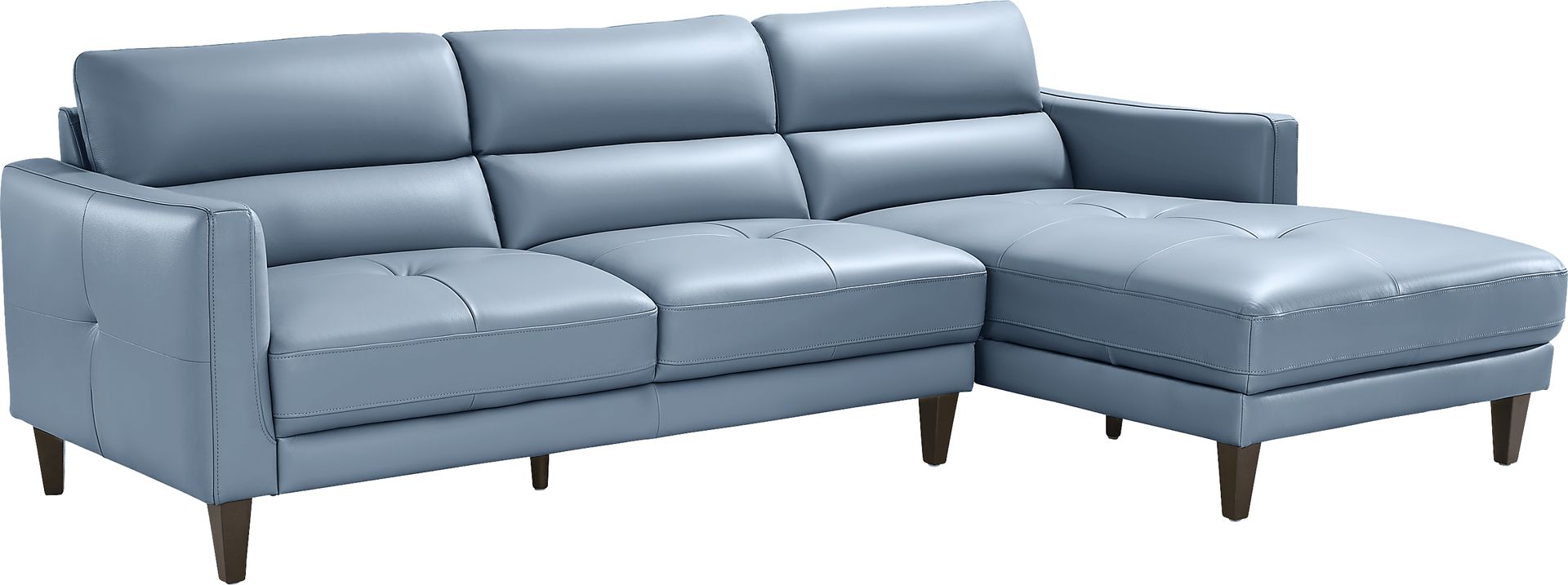 Marotta Ocean Leather 2 Pc Sectional - Image 3