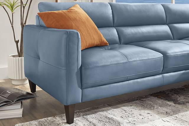 Marotta Ocean Leather 2 Pc Sectional - Thumbnail - Image 4