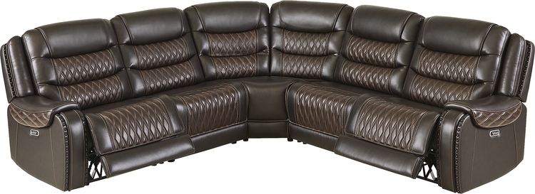 5 pc triple power sectional