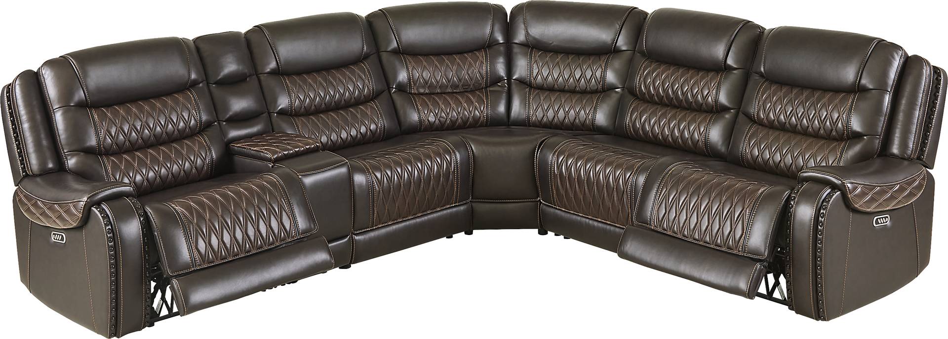 6 pc triple power sectional