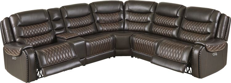 6 pc triple power sectional
