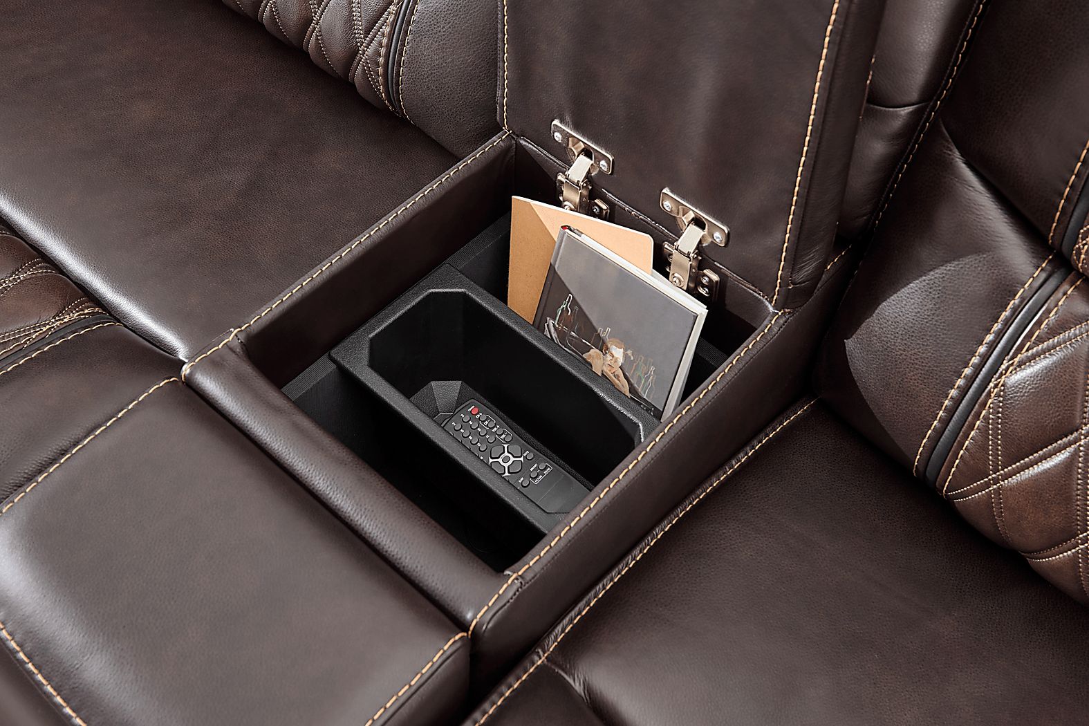 Marquee Leather Triple Power Reclining Living Room Set