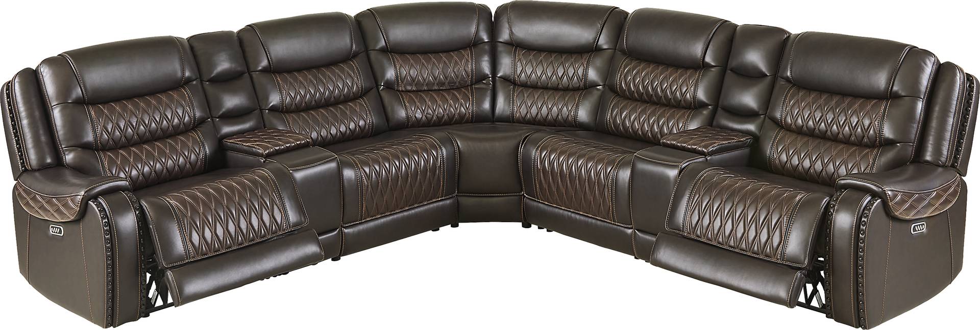 7 pc triple power sectional