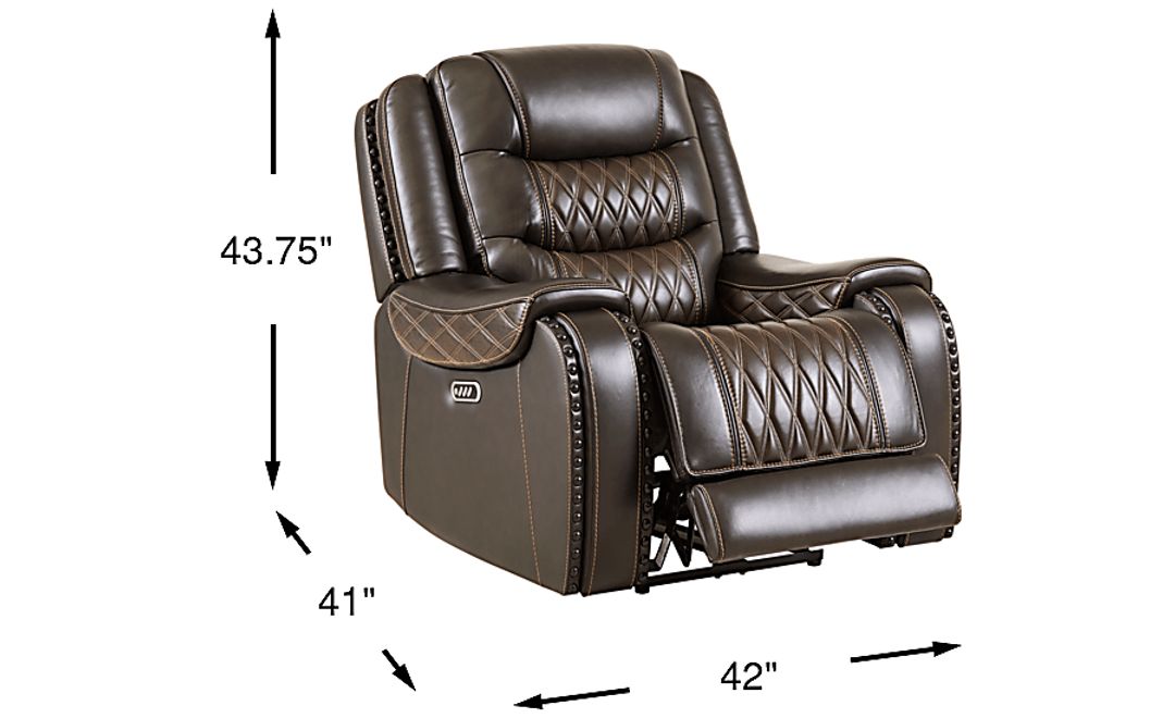 Marquee Leather Triple Power Recliner