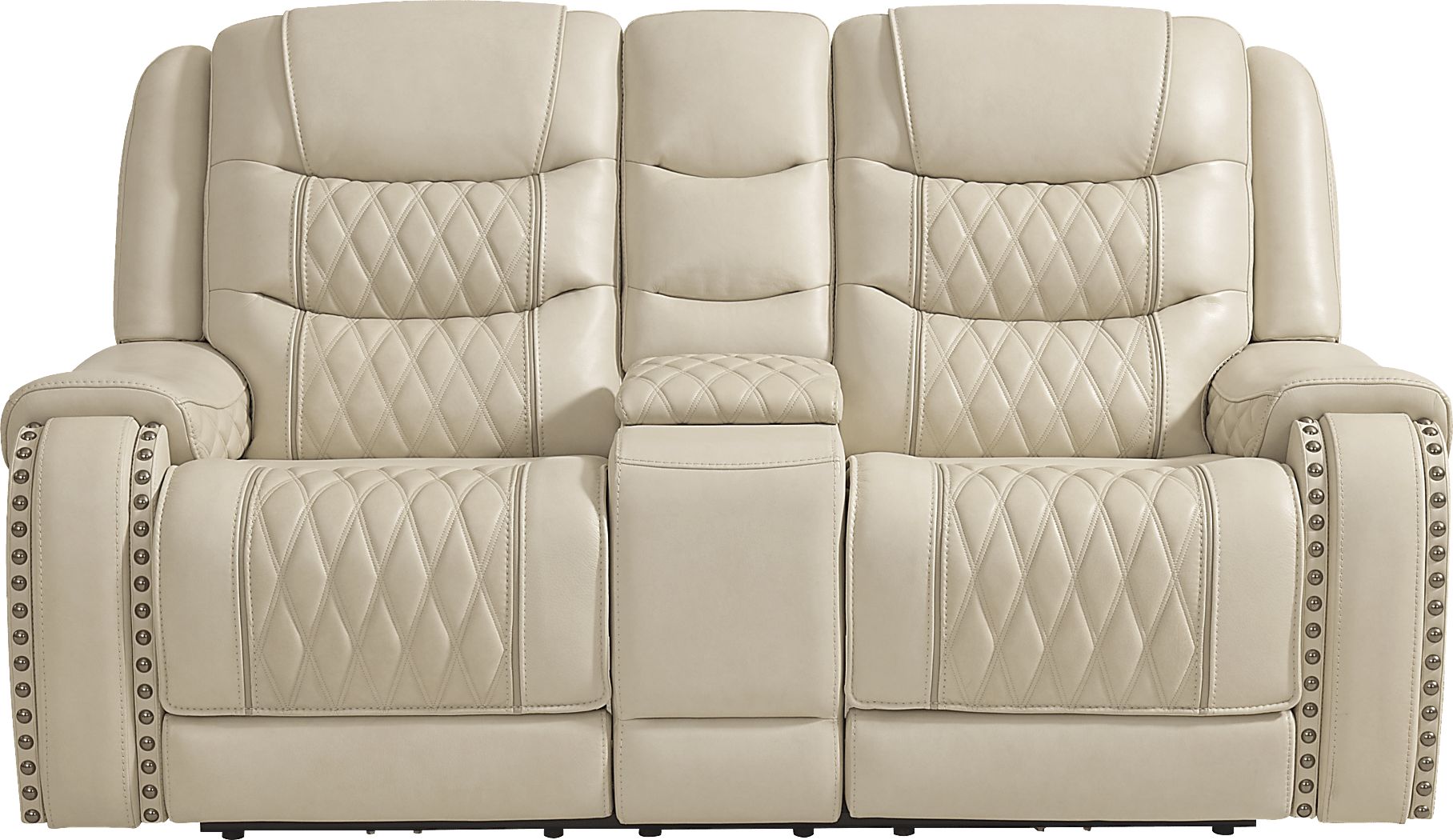 Marquee Leather Reclining Living Room Set - Thumbnail 4