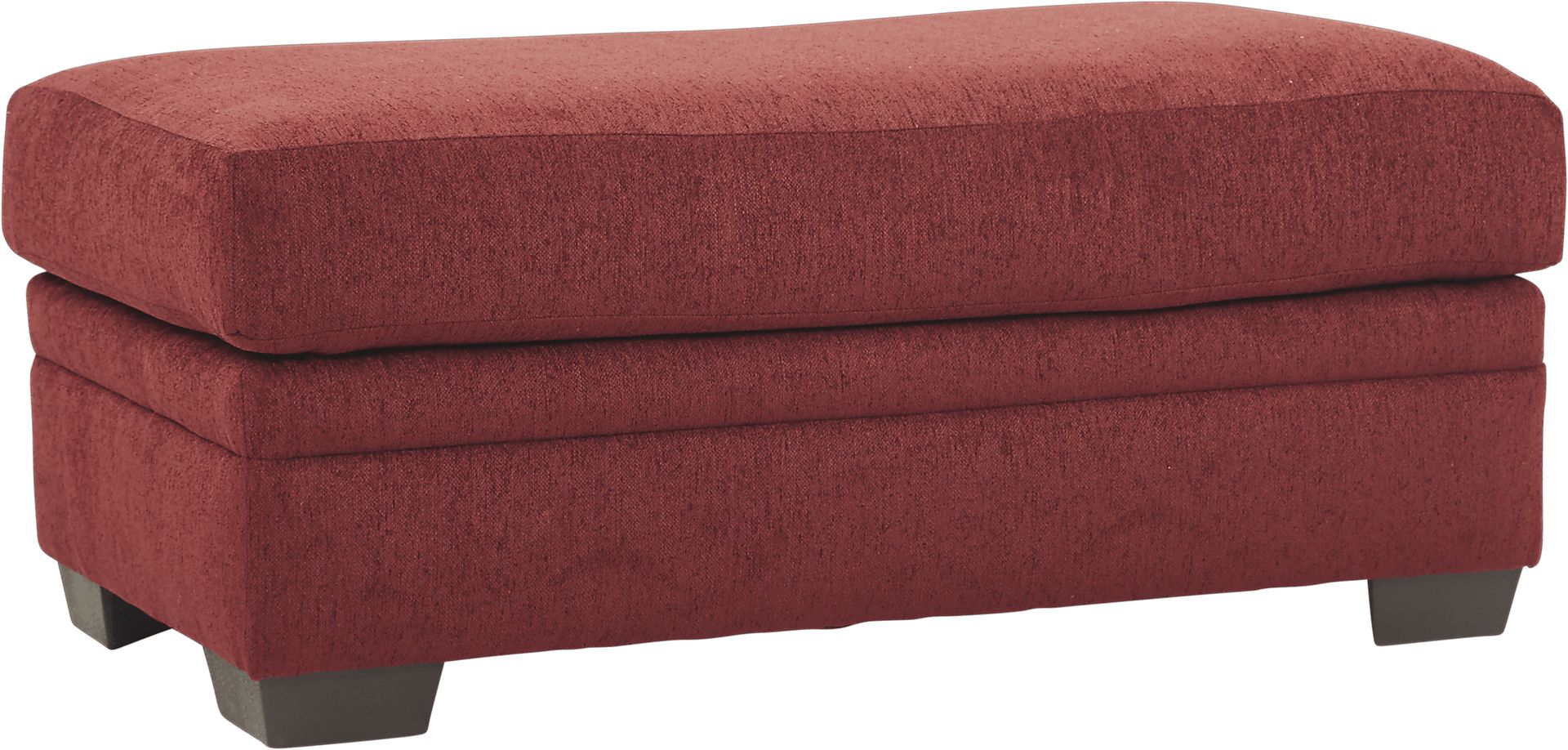 Marquis Heights Red Ottoman - Image 1