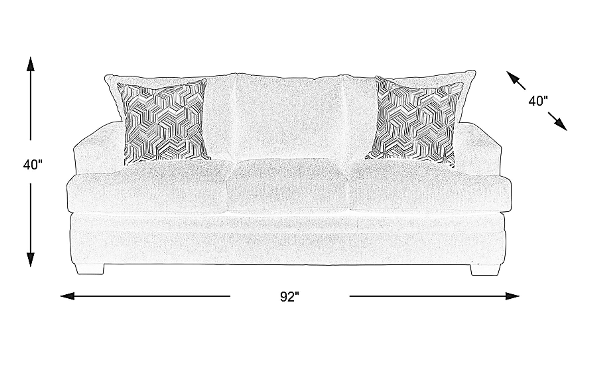 Dimension Image. Please refer to the Dimension Tab on this page for dimension details.