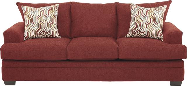 Marquis Heights Red Sofa - Thumbnail - Image 1