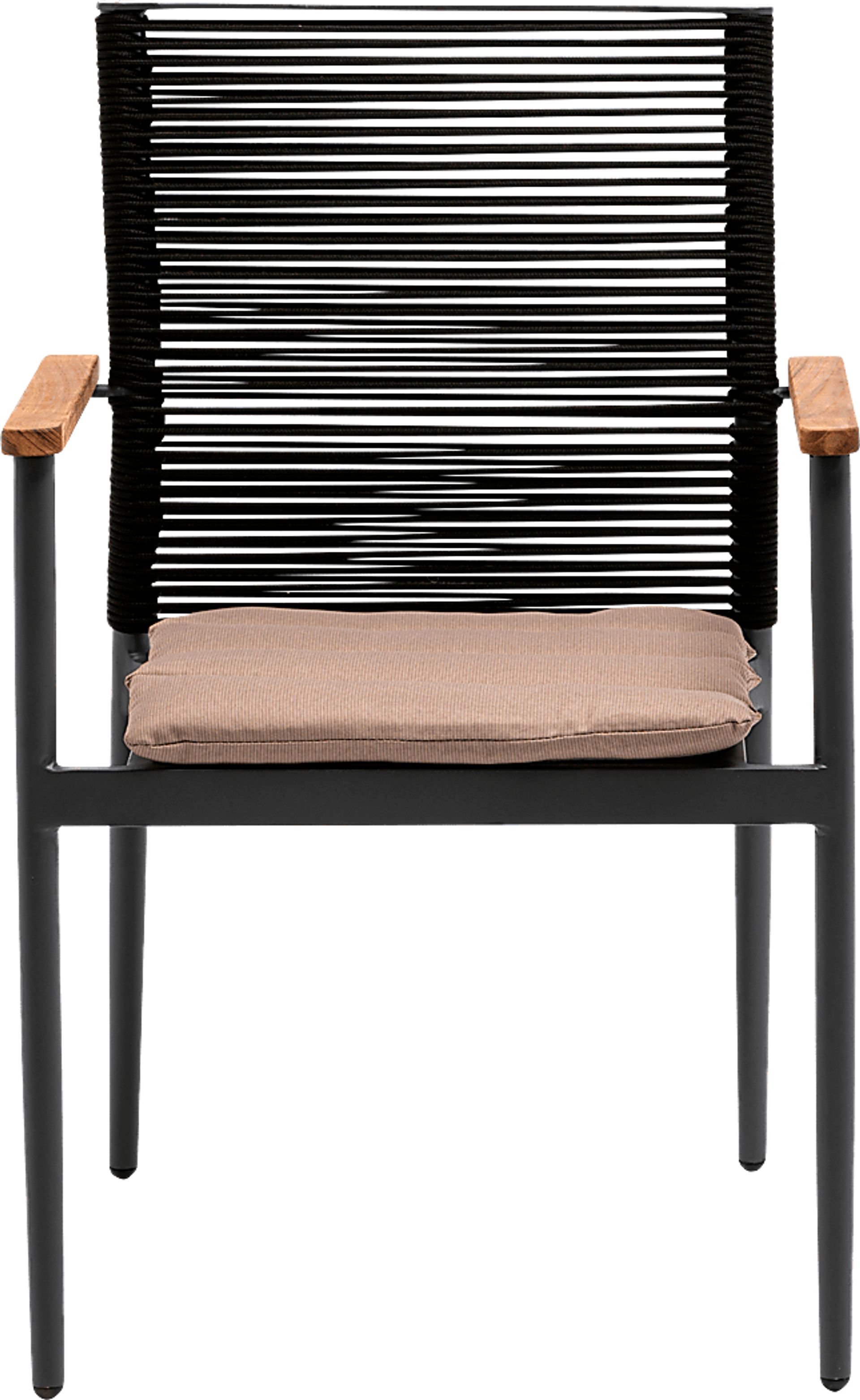 Marsalise Black Arm Chair, Set of 2 - Image 4