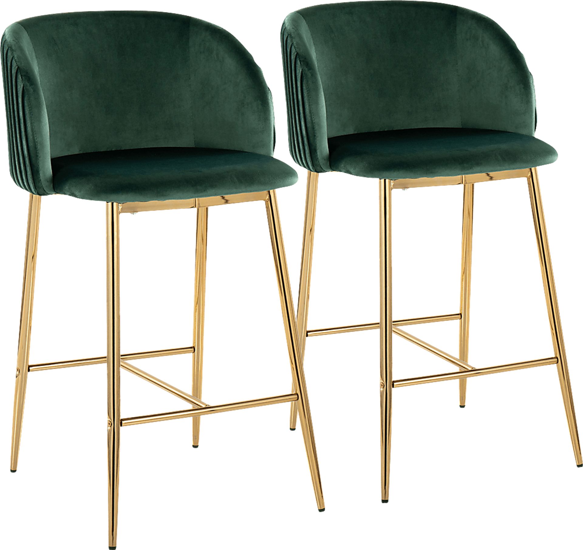 Marsanne I Green Counter Height Stool, Set of 2 - Image 1