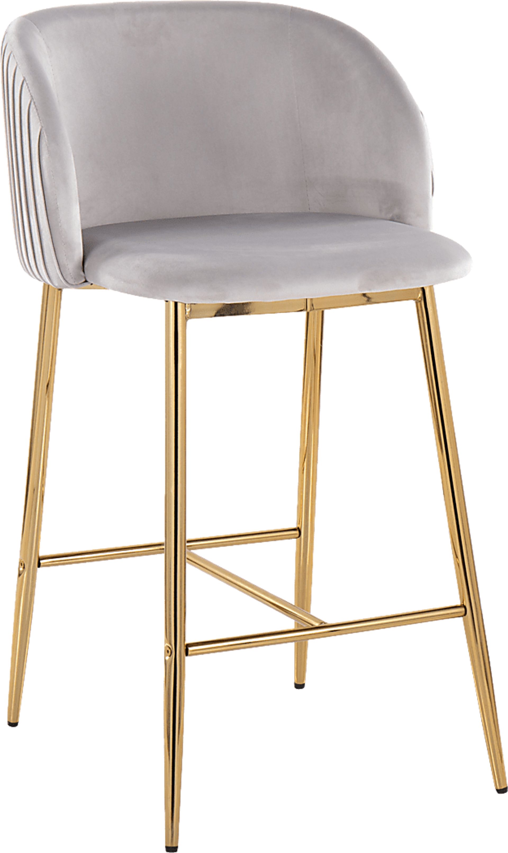 Marsanne I Silver Counter Height Stool, Set of 2 - Image 8