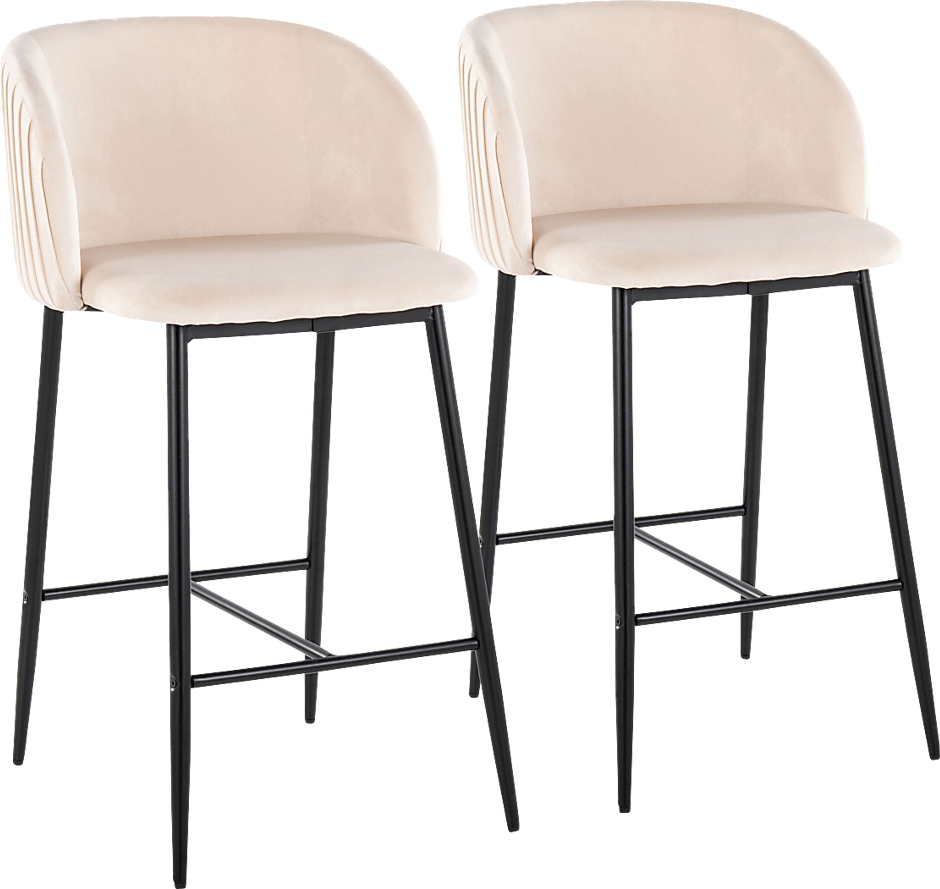 Marsanne II White Counter Height Stool, Set of 2 - Image 1