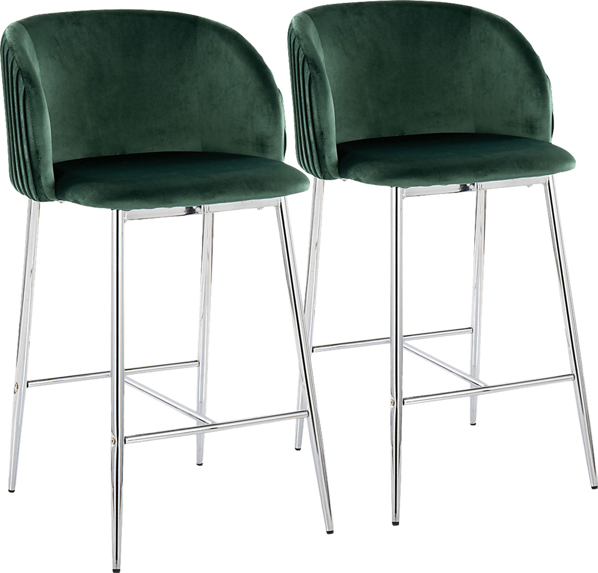 Marsanne III Green Counter Height Stool, Set of 2 - Image 1