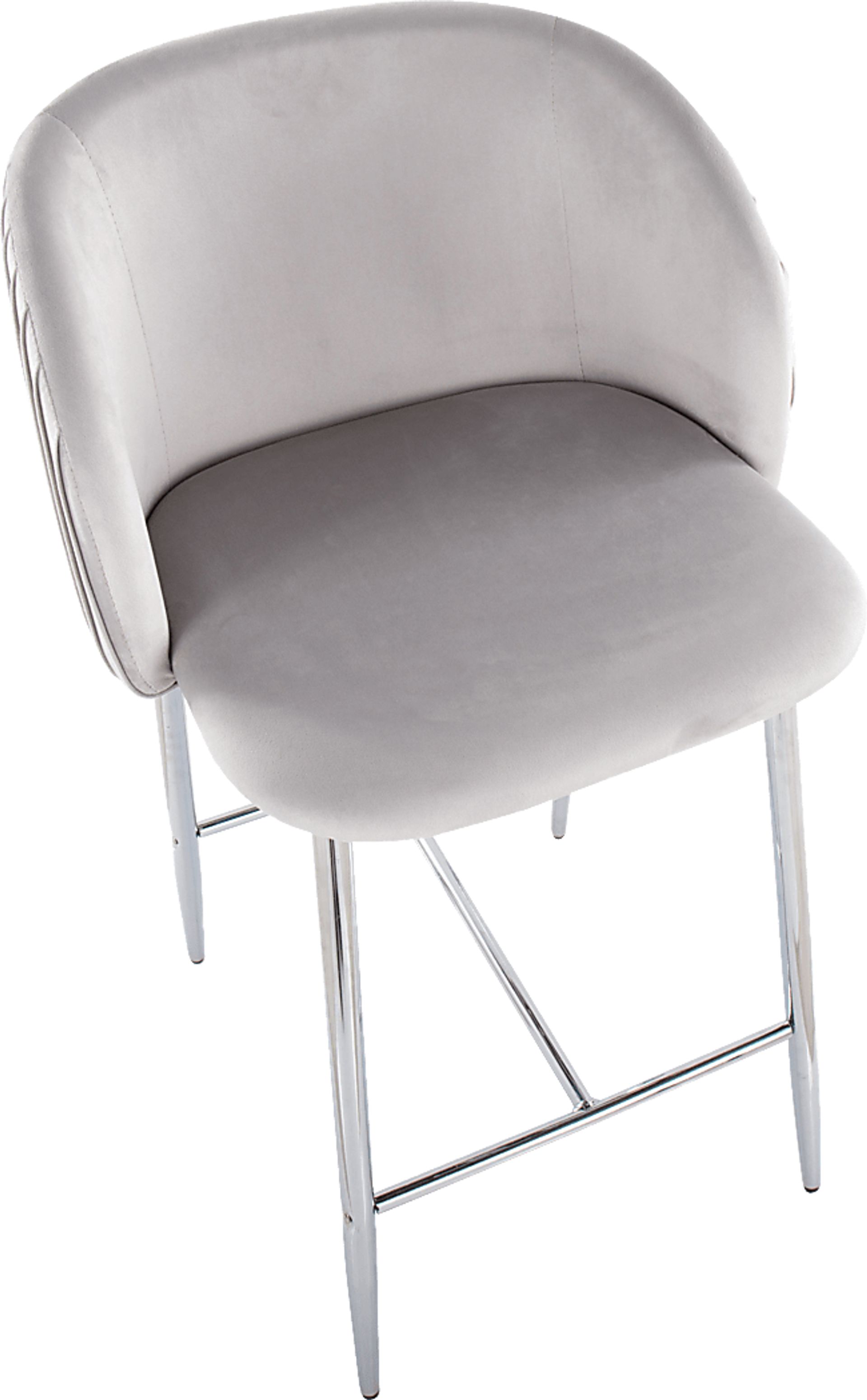 Marsanne III Silver Counter Height Stool, Set of 2 - Image 5