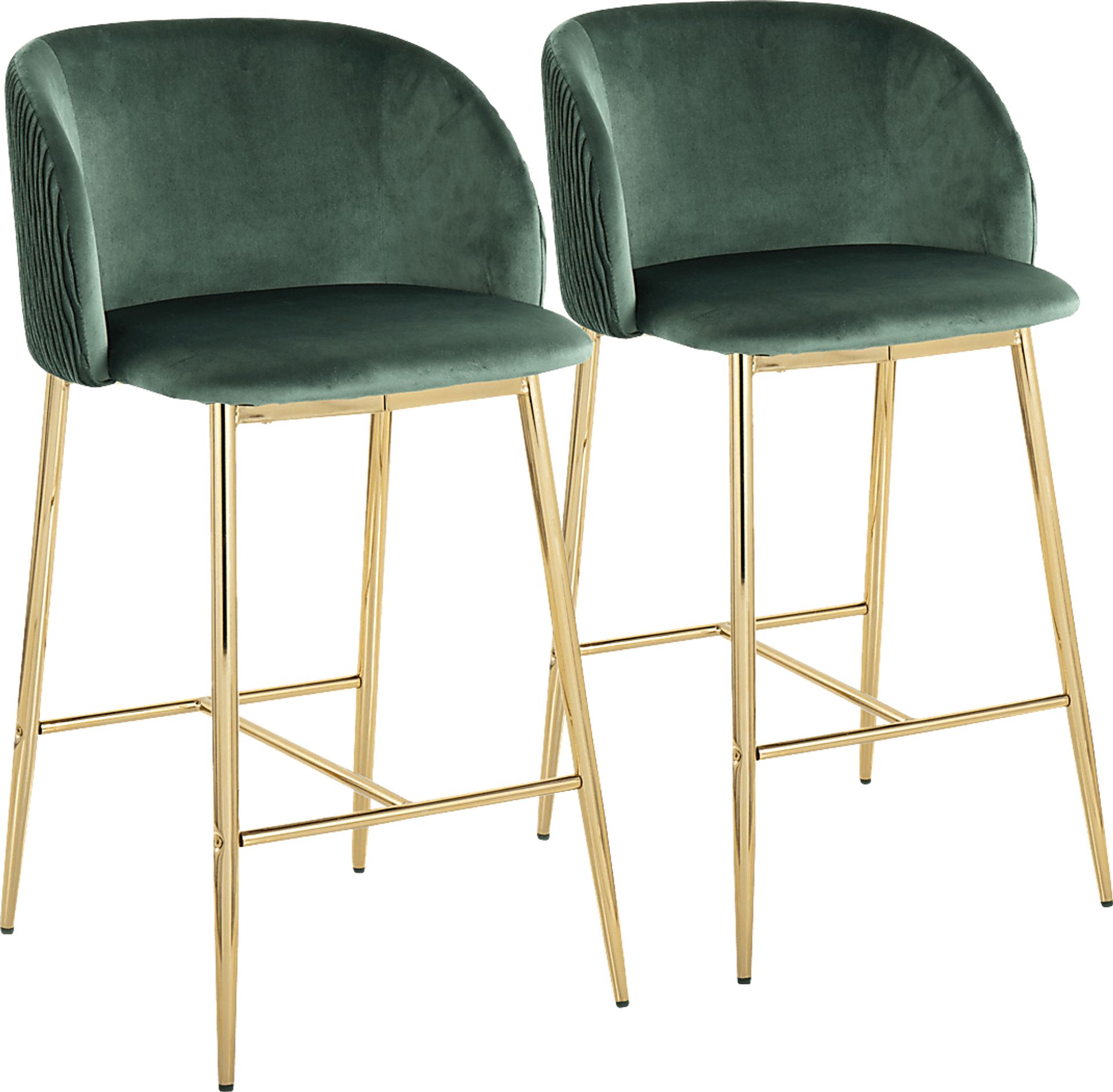 Marsanne IV Green Counter Height Stool, Set of 2 - Image 1