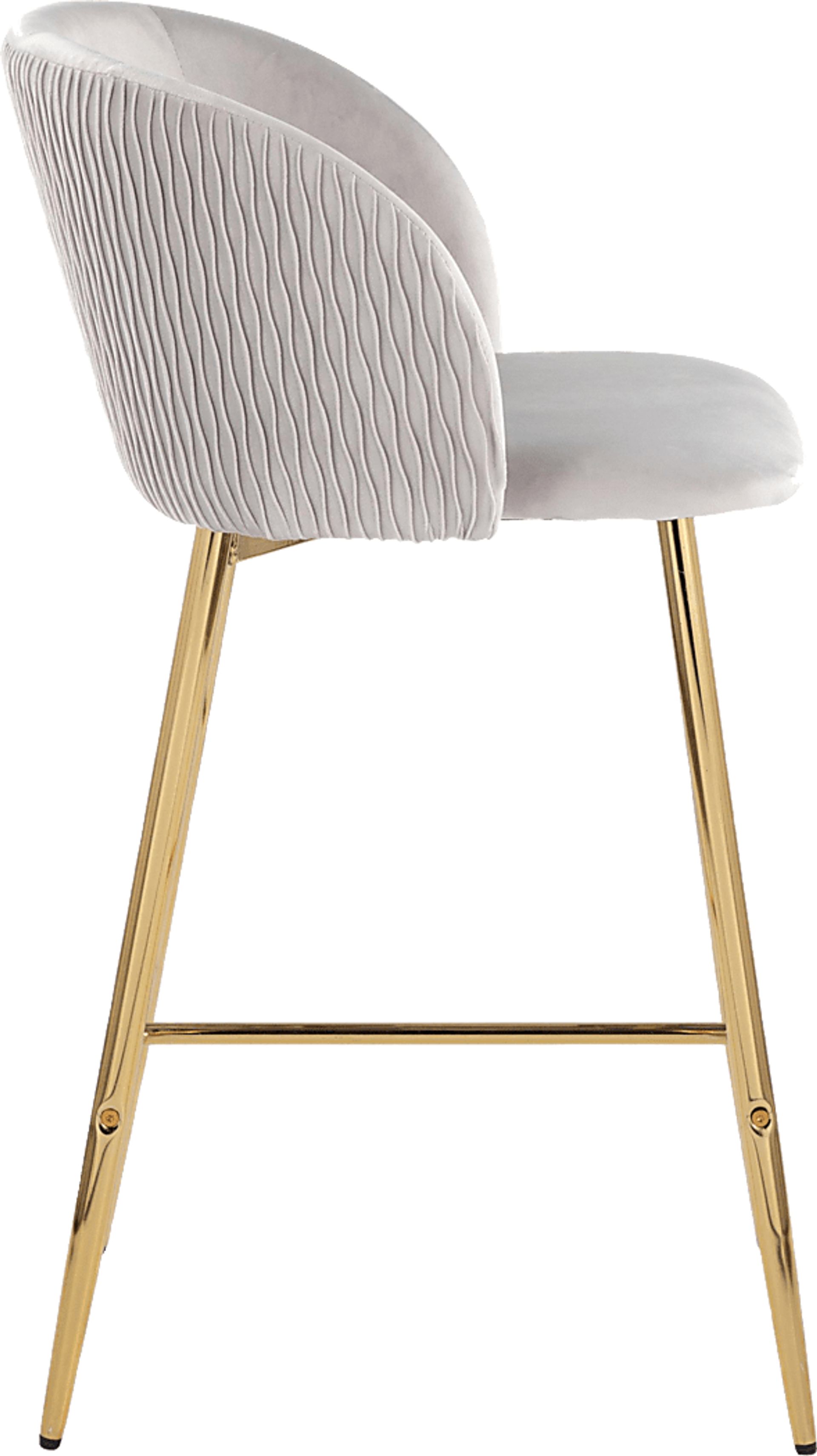 Marsanne IV Silver Counter Height Stool, Set of 2 - Image 4