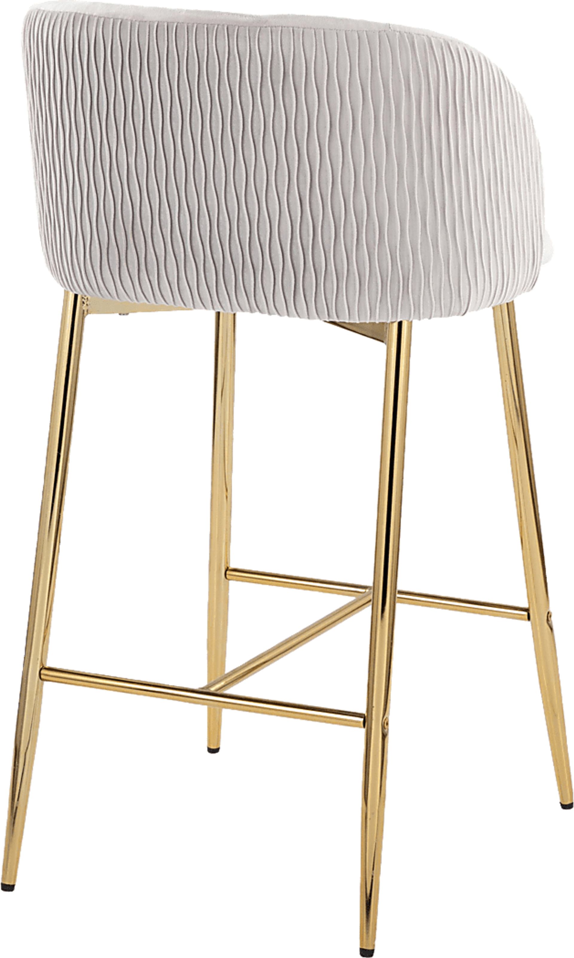 Marsanne IV Silver Counter Height Stool, Set of 2 - Image 5