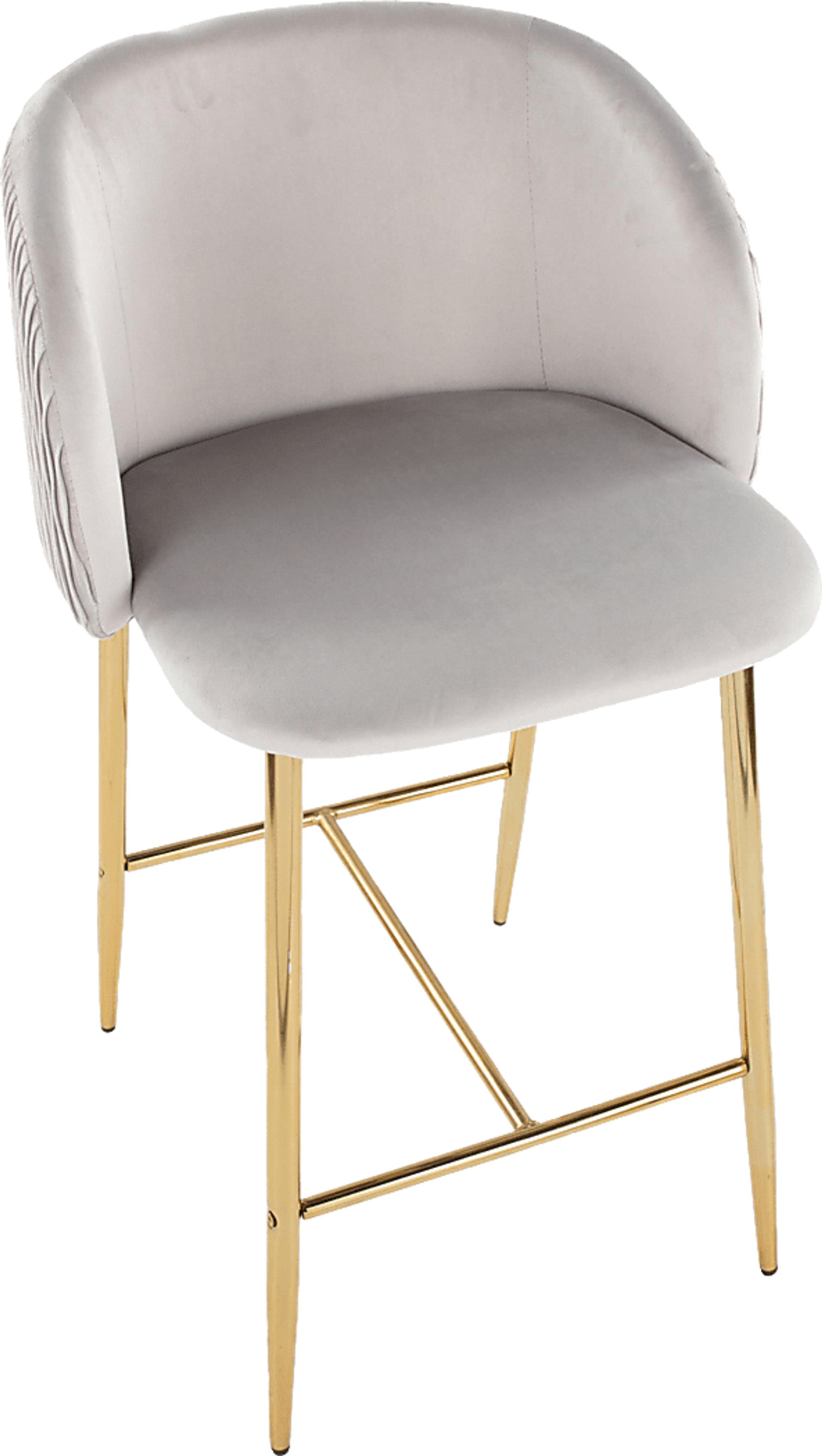 Marsanne IV Silver Counter Height Stool, Set of 2 - Image 8
