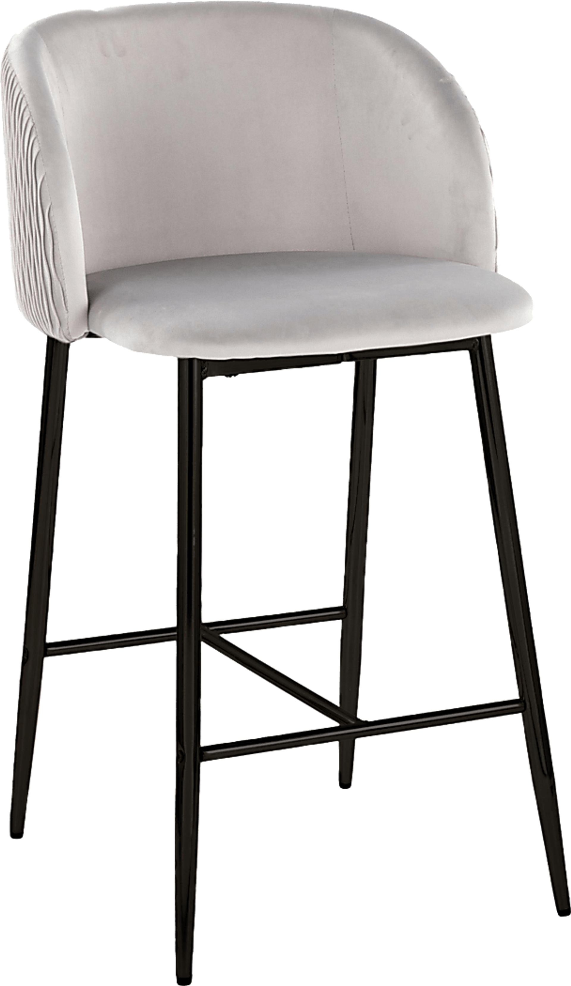 Marsanne V Silver Counter Height Stool, Set of 2 - Image 3
