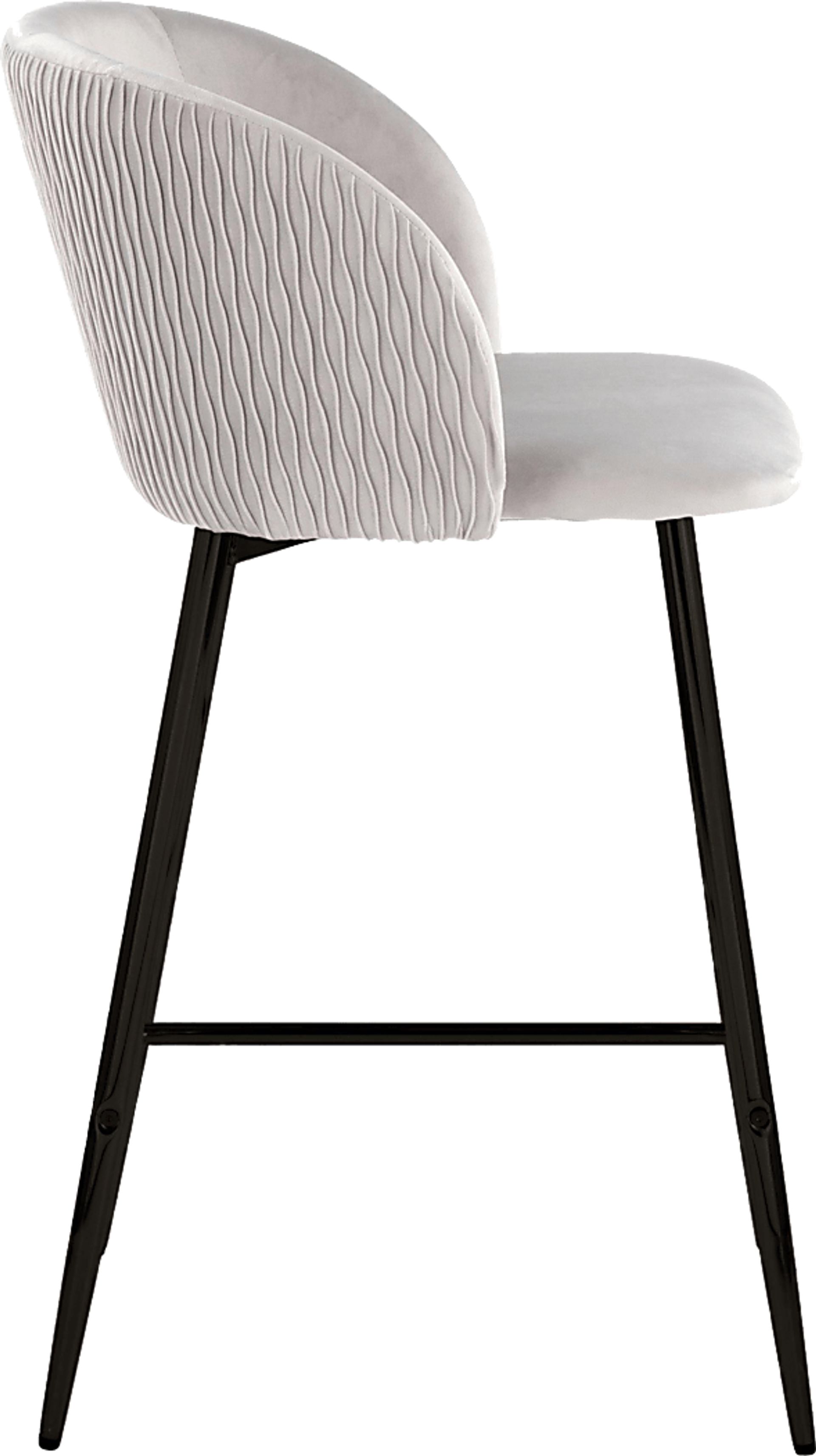 Marsanne V Silver Counter Height Stool, Set of 2 - Image 4