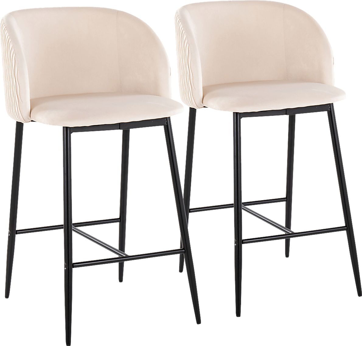 Marsanne V White Counter Height Stool, Set of 2