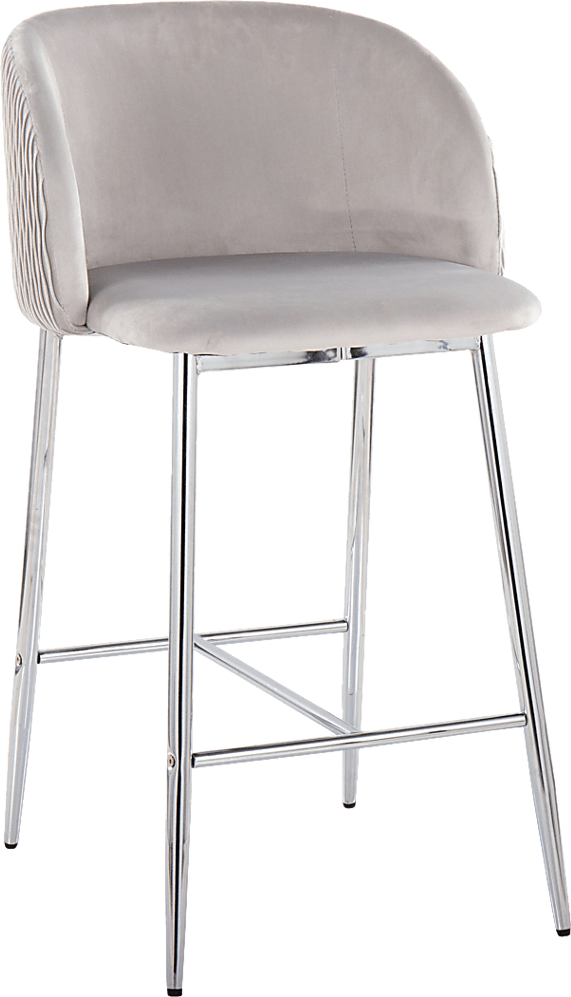 Marsanne VI Silver Counter Height Stool, Set of 2 - Image 3