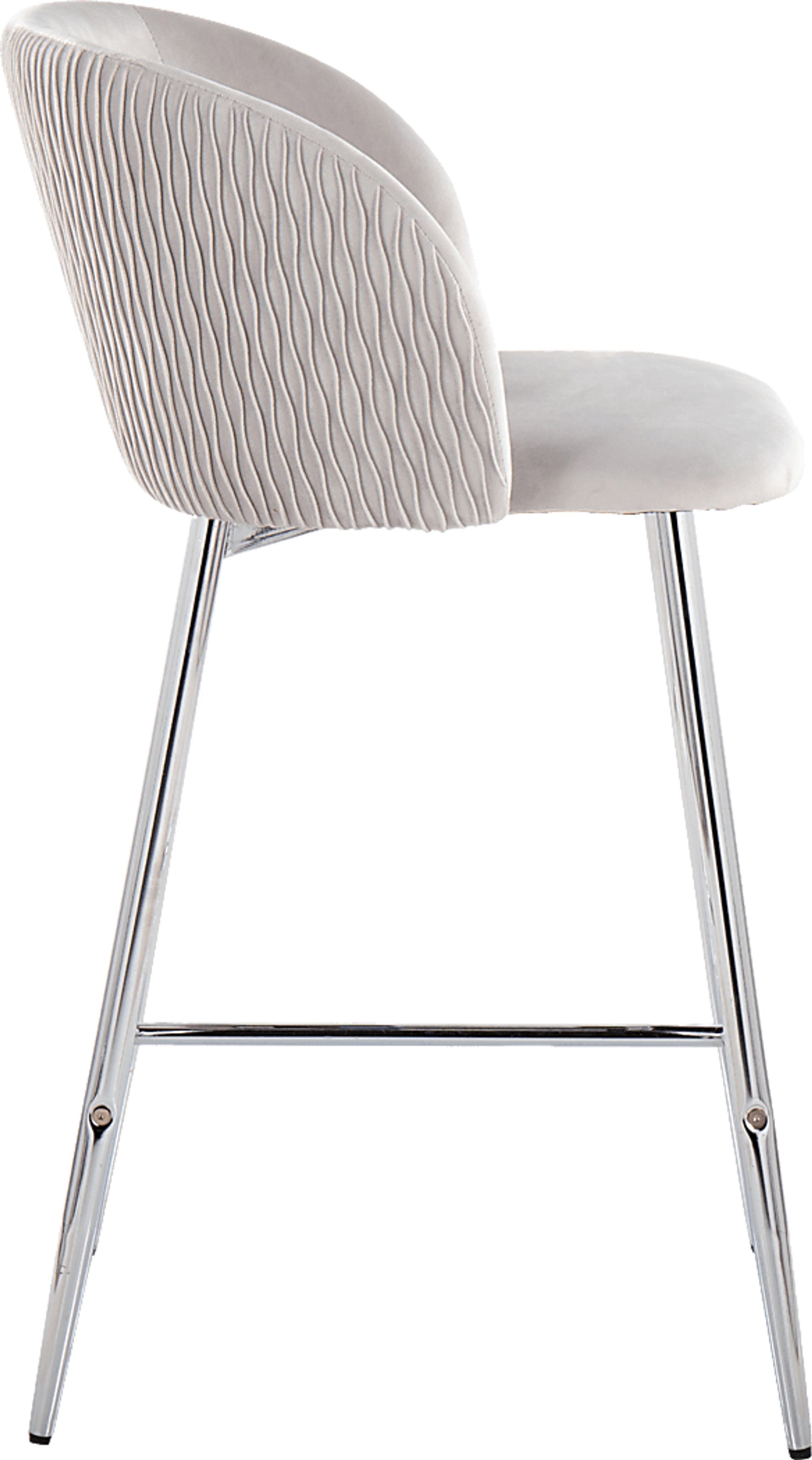 Marsanne VI Silver Counter Height Stool, Set of 2 - Image 4