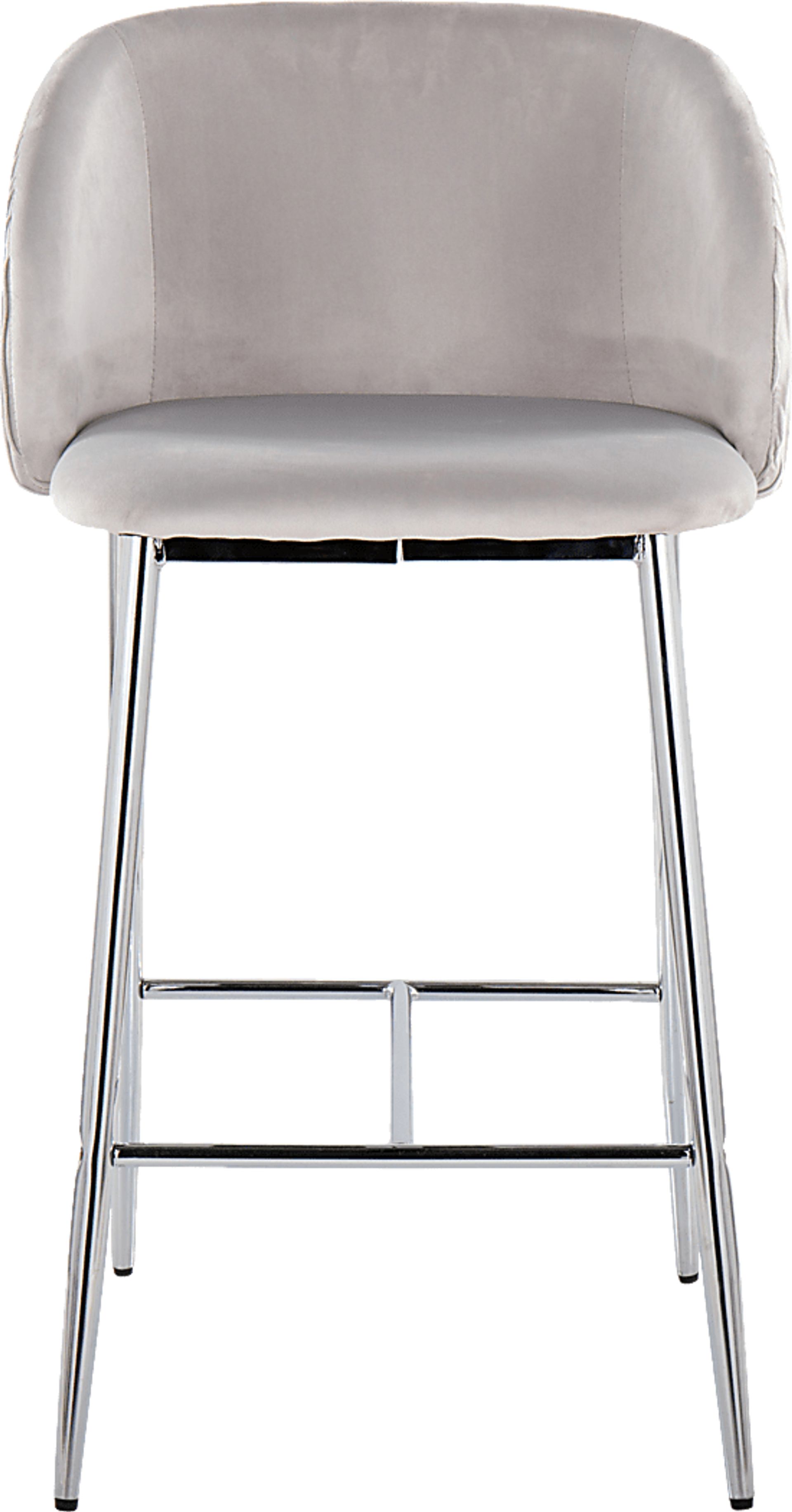 Marsanne VI Silver Counter Height Stool, Set of 2 - Image 7