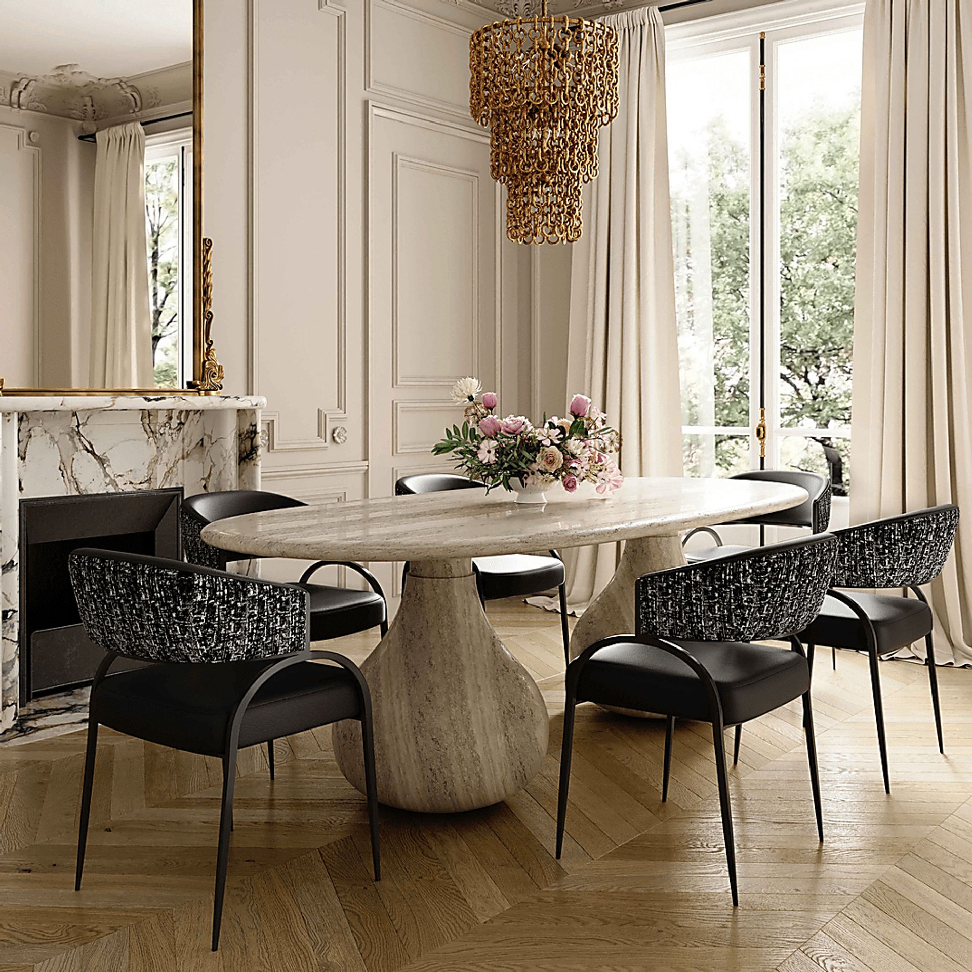 Marscoms I Black Arm Chair - Image 2