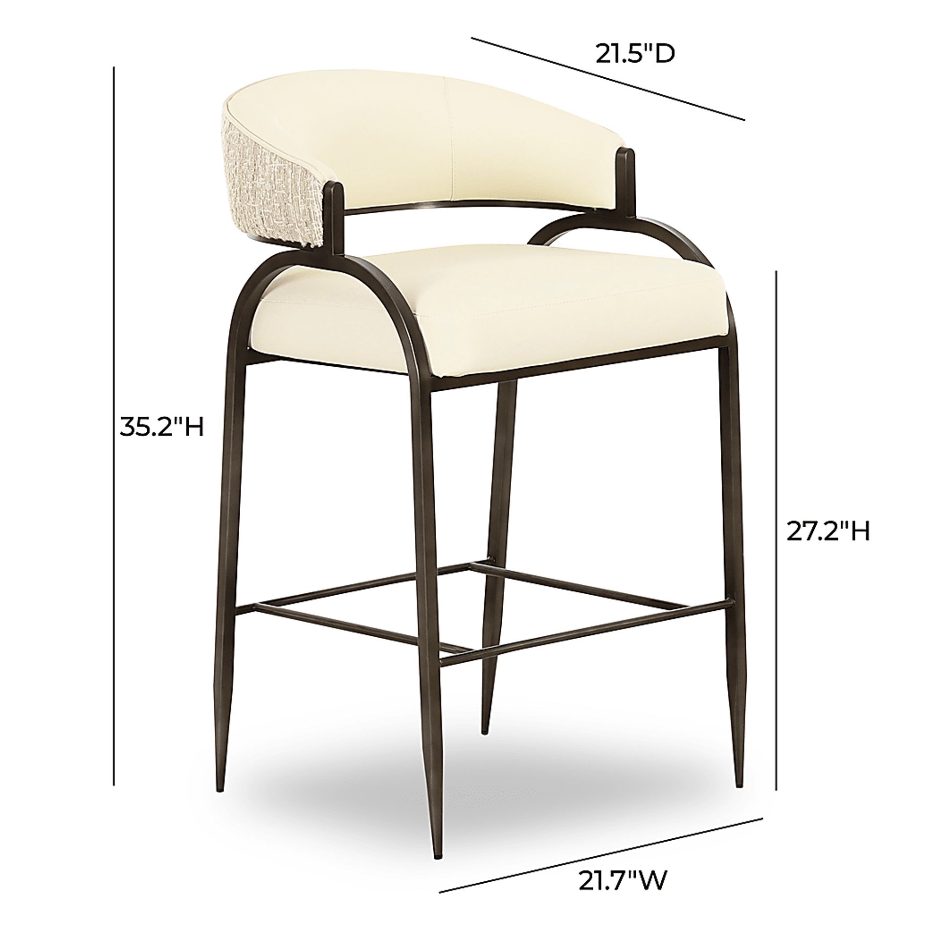 Marscoms I Cream Counter Height Stool - Image 5