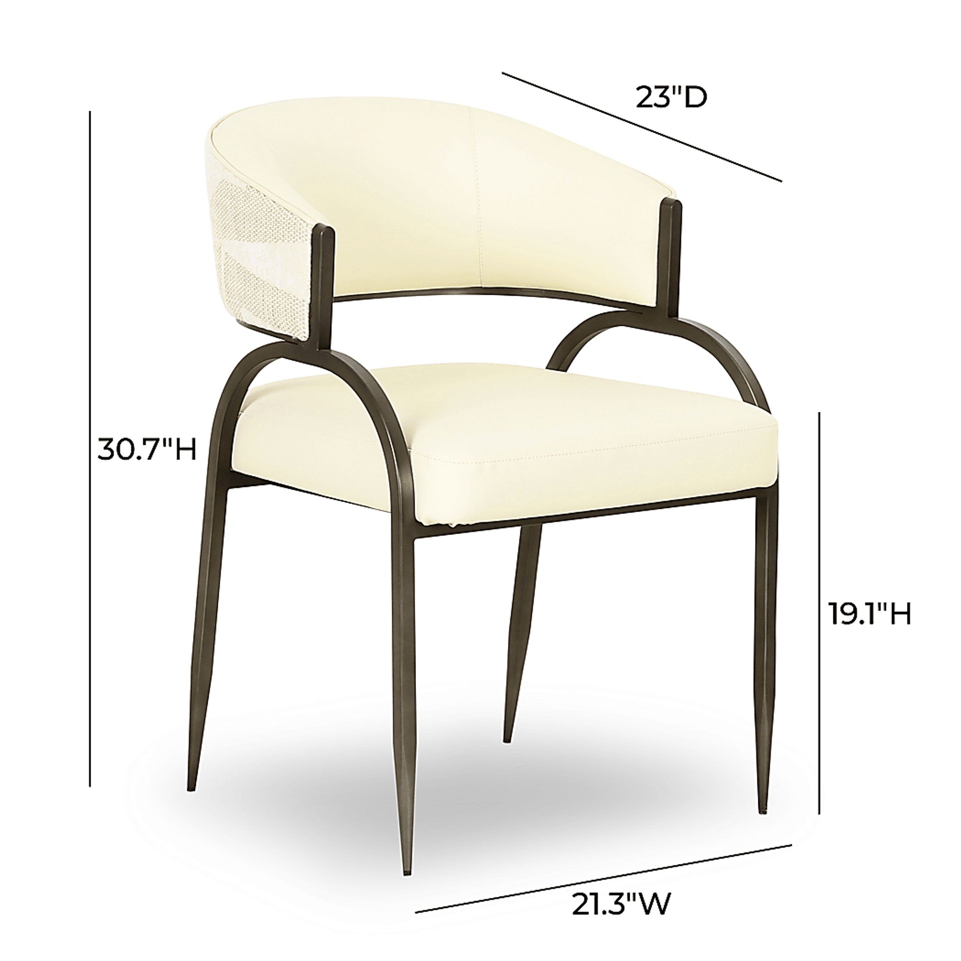 Marscoms II Cream Arm Chair - Image 5