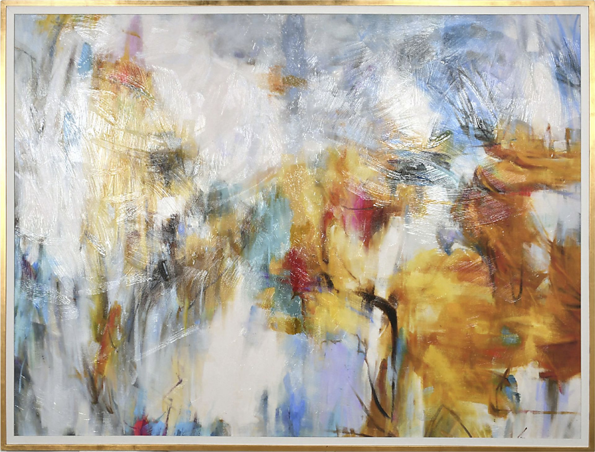 Marsh in Fall Gold Wall Art - Image 1