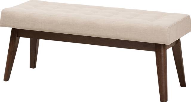 Marshead Beige Accent Bench - Thumbnail - Image 1