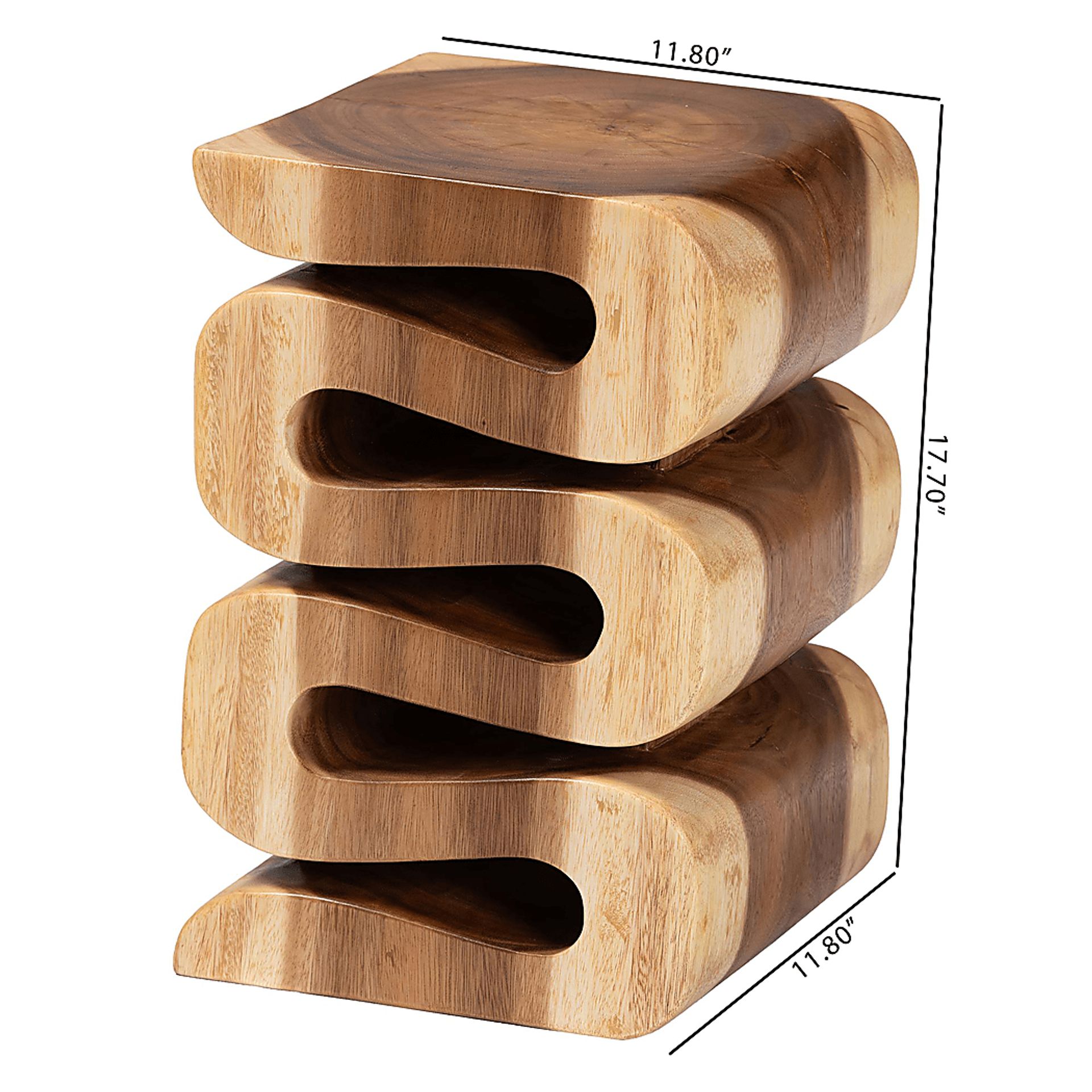 Marshlife Brown End Table - Image 4