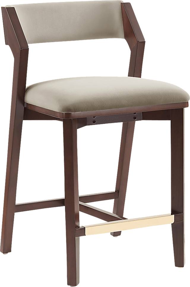 Marspoly Beige Counter Height Stool - Thumbnail - Image 10