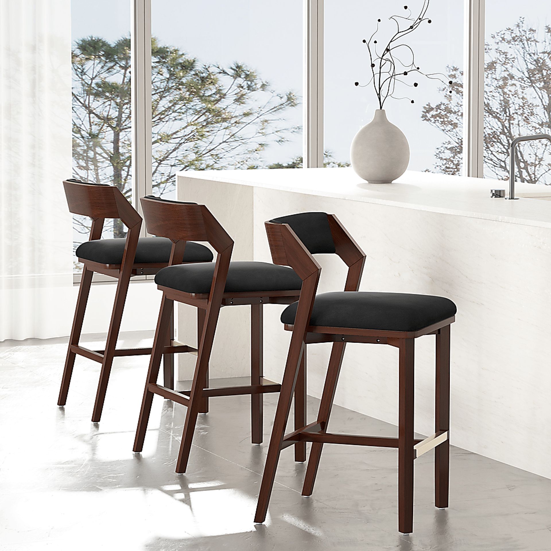 Marspoly Black Barstool - Image 2