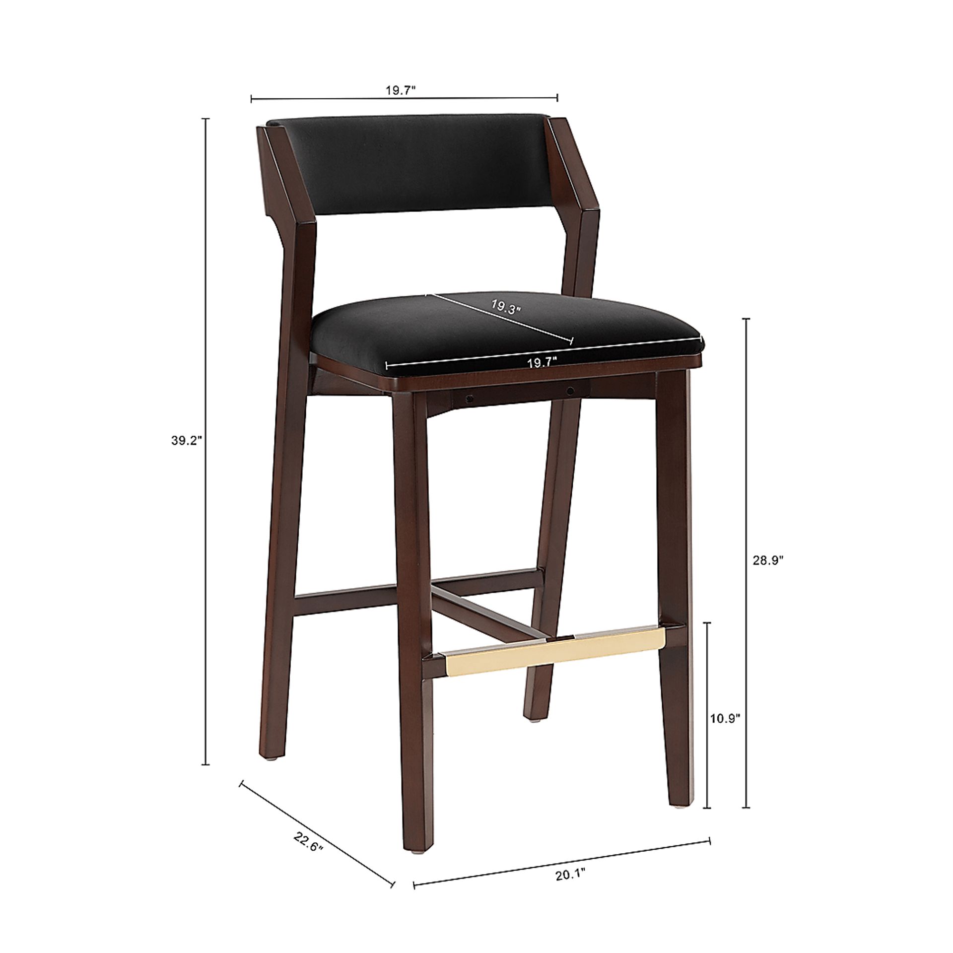 Marspoly Black Barstool - Image 9