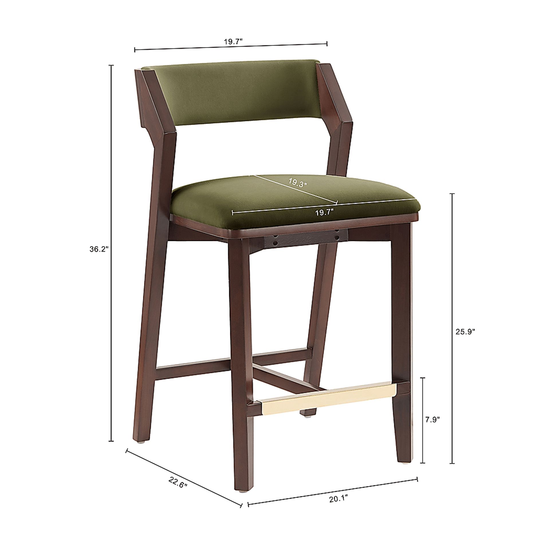 Marspoly Black Counter Height Stool - Image 4